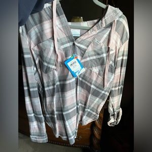 Columbia hooded flannel